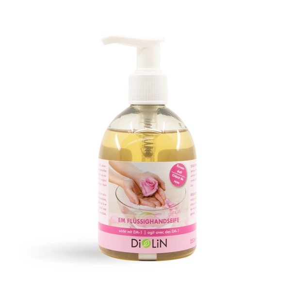 Bild von DiOLiN EM Flüssigseife Rosenduft 250ml